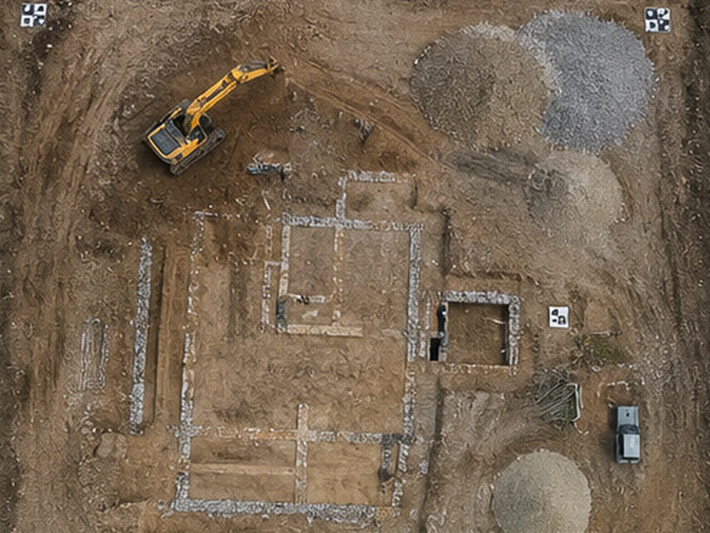 Ortofoto cantiere drone